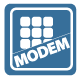 Interpage TAP/IXO self-dispatch modem and telephone device to text/SMS/pager, voice, fax and e-mail service icon